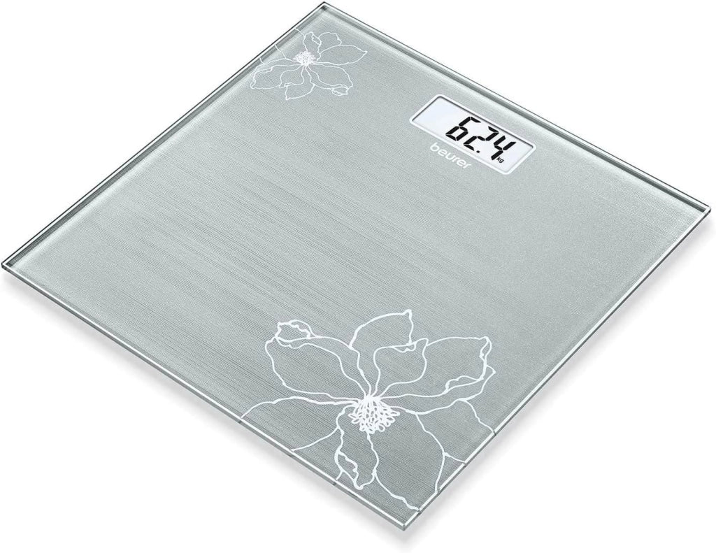 Beurer Bilancia Pesapersone Elettronica 180Kg in Vetro Nero