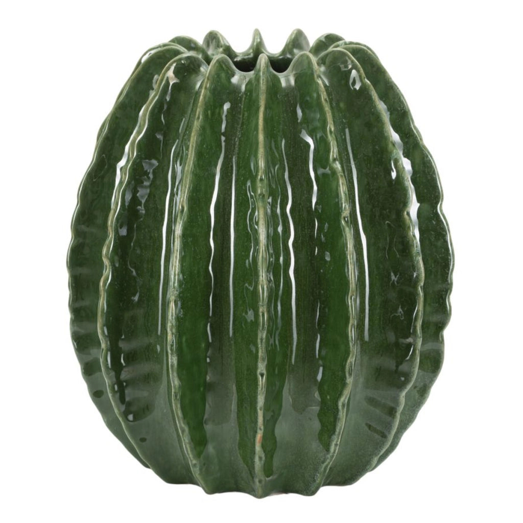 Vaso Decorativo VKH831, Verde, Ceramica, 28x28x31 cm