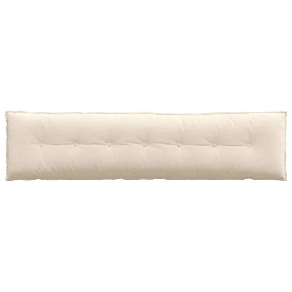 Cuscino per Schiena Beige 200 x 50 cm Tessuto in Microfibra