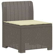 Divano da Giardino a 1 Posto con Cuscino Aspetto Rattan PP 8011792