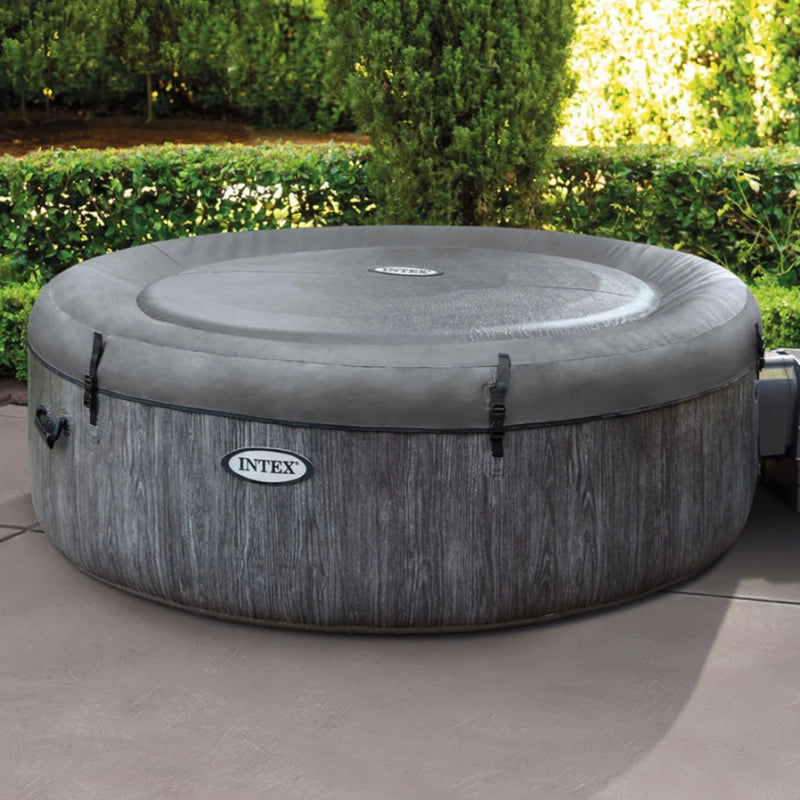 Spa gonfiabile idromassaggio 4 posti con WiFi, luce LED e poggiatesta, diametro 196 cm altezza 71 cm riscaldamento 40°C - Intex