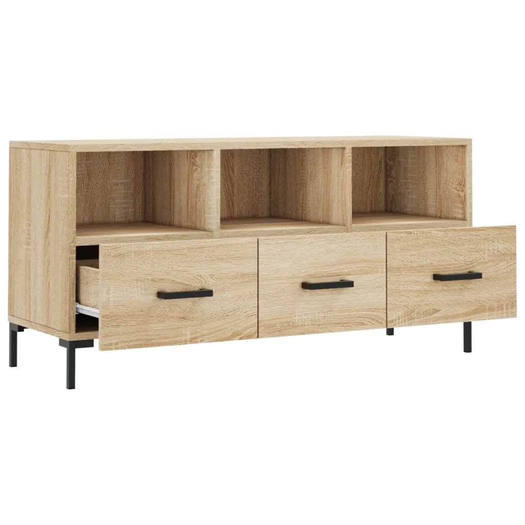 Mobile Porta TV Rovere Sonoma 102x36x50 cm in Legno Multistrato 829039