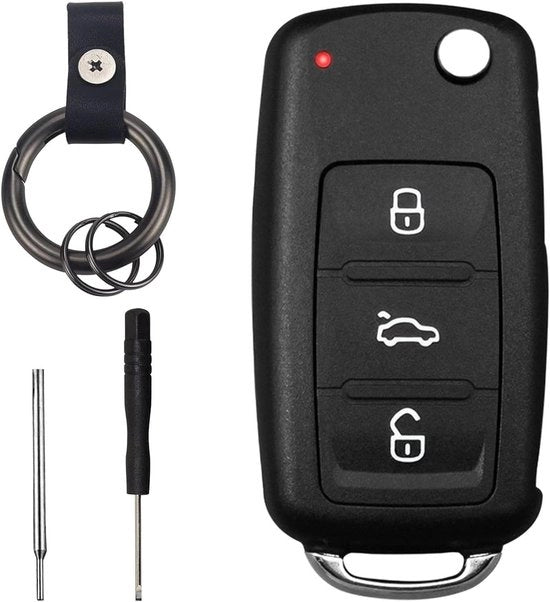 Sistema di protezione per chiavi auto pieghevole con hanger compatibile con VW Golf Polo Tiguan - Contenitore di riserva per chiavi di auto
