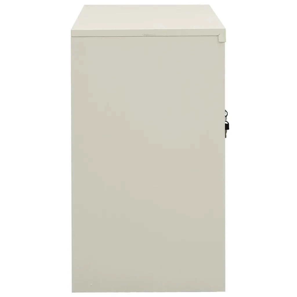 Armadio per Ufficio Grigio Chiaro 90x40x70 cm in Acciaio 335927