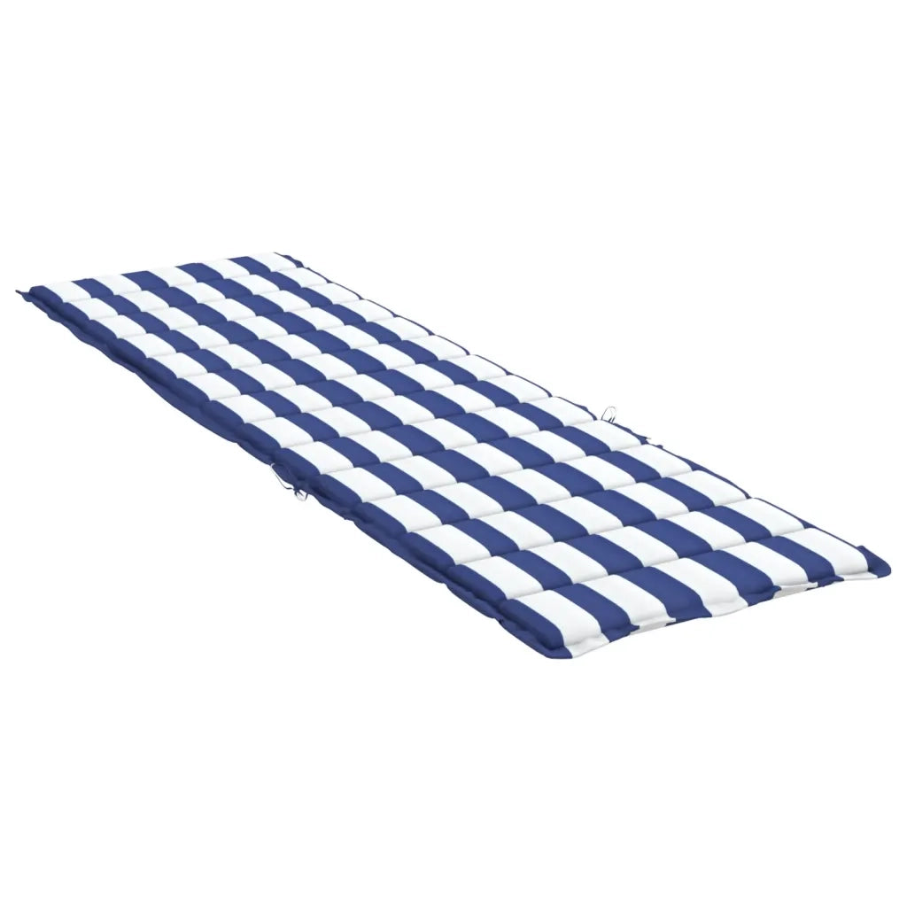 Cuscino per Lettino a Righe Bianche e Blu in Tessuto Oxford 361421