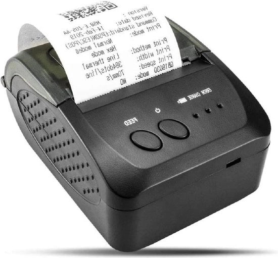 Stampante Termica Portatile Bluetooth per Ricevute - 2 Pollici 58mm Mini - Stampante POS USB per Vendita Ristorante Dettaglio - Compatibile con Android/PC/Windows/Linux
