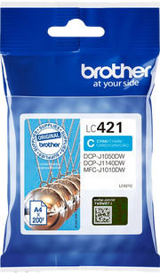 Brother LC421C cartuccia d'inchiostro 1 pz Originale Ciano