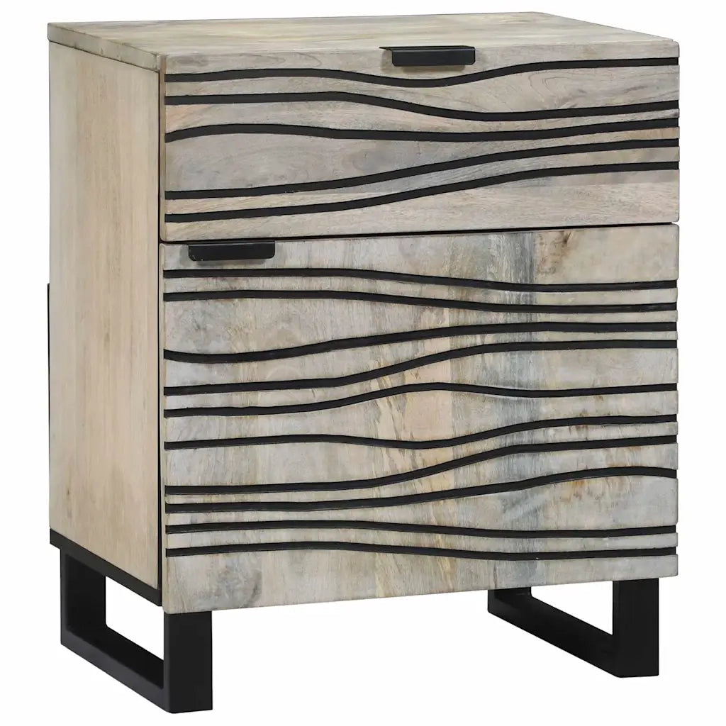 Comodino | Armadio da Notte | Mobiletto da notte Bianco 50 x 33 x 60 cm Legno ingegnerizzato
