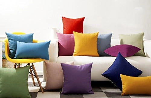 Copricuscini Fodere per Cuscini Quadrate Decorazione per Divano Casa Set da 2 Pezzi 30x30 cm
