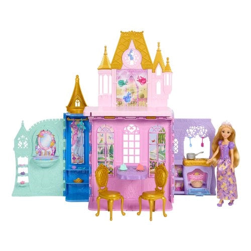 Playset bambola mattel jlk27 disney princess castello rapunzel close &