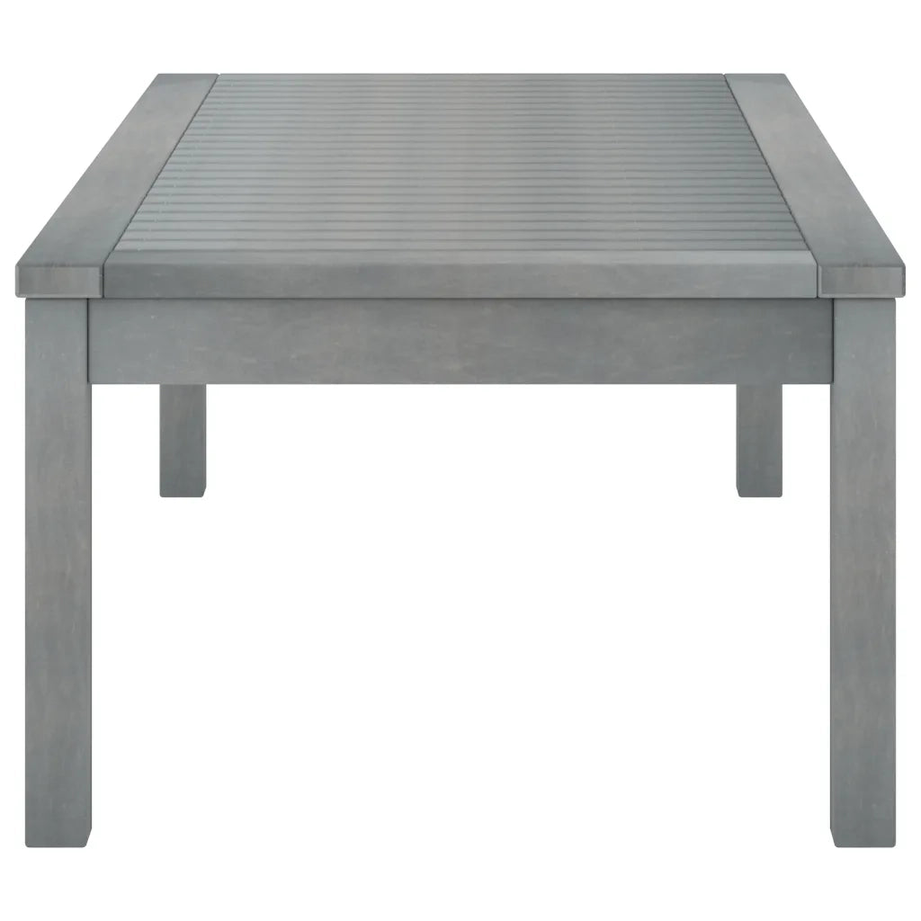 Tavolino da salotto | Tavolino da caff¨¨ | Tavolino da Soggiorno 100x50x33 cm Grigio Legno Massello di Acacia