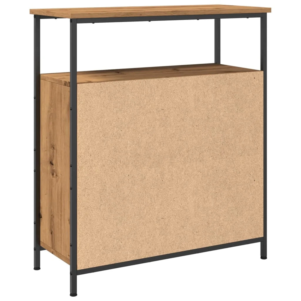 Buffet credenza cassettiera mobiletto mobile contenitore organizer cucina soggiorno salotto fatto a mano 70 x 30 x 80 cm legno ingegnerizzato marrone 02_0030817