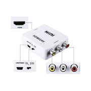 Trade Shop - Mini Adattatore Video Digitale Hdmi A Av Rca Convertitore Digitale Analogico -