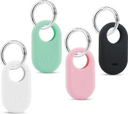 4 pezzi di clip siliconici per Samsung SmartTag 2 - copertura antiscivolo resistente al grafito - copertura portatile.
