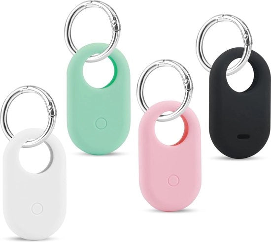 4 pezzi di clip siliconici per Samsung SmartTag 2 - copertura antiscivolo resistente al grafito - copertura portatile.