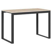 Scrivania tavolo postazione di lavoro mobile per computer studio per computer rovere 110 x 60 x 73 cm truciolato marrone 02_0023751