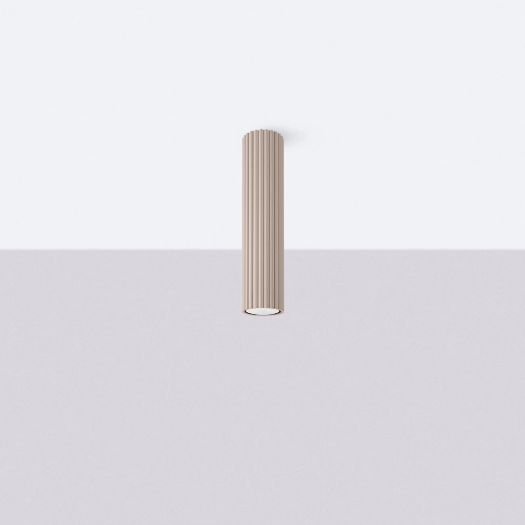 Spot soffitto moderno taupe tondo 30cm GU10 Pure Lume