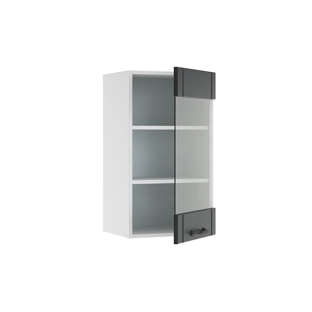 Vicco Mobile da cucina in vetro Antracite casa di campagna 40 cm
