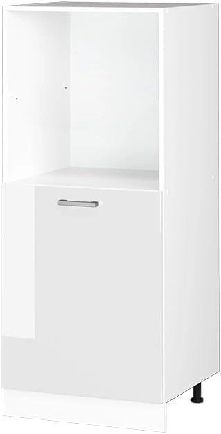Mobile per forno da incasso R-Line, Bianco lucido, 60 cm, per la libera combinazione all'interno di sistemi cucina modulari