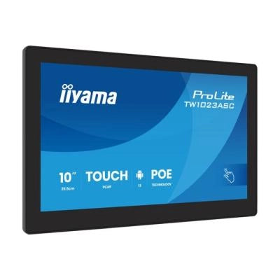 Iiyama tw1023asc-b3p visualizzatore di messaggi design chiosco 25,6 cm (10.1") wi-fi 385 cd/m² wxga nero touch screen processore integrato android 24/7 - 166190