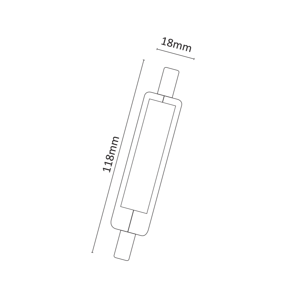 Alcapower - Lampadina a led R7s 11W 1500lm in vetro ø11,8mm, Angolo 360°, Luce instantanea Non dimmerabile 4000K