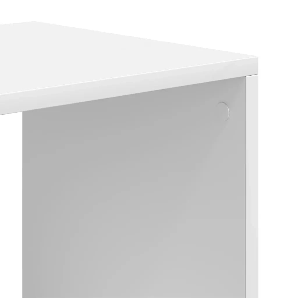 Libreria Bianca 66x31x112 cm in Legno Multistrato 860301
