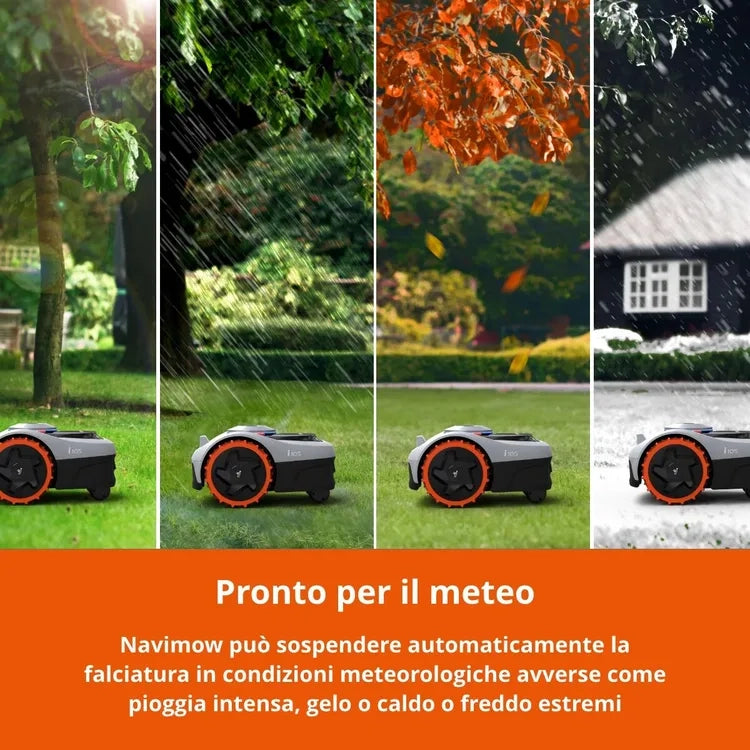 Navimow- Robot tagliaerba  i105E 4G batteria litio (li-ion) 220 V larghezza di taglio 18 cm + hub 4G incluso
