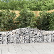 Cesti Gabbioni ad Arco 7 pz 400x50x60/80 cm Ferro Zincato 3146975