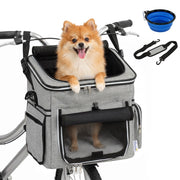 Trasportino per Cani e Gatti da Bicicletta ¨C zephmum ¨C 33x26x35 cm, Grigio