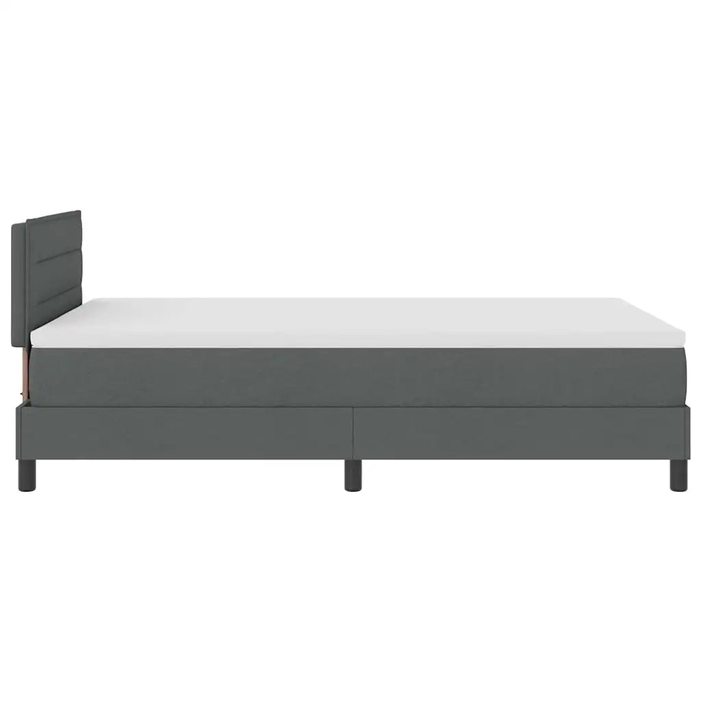 Letto a molle con testiera Grigio scuro 120 x 200 cm Tessuto 3338602