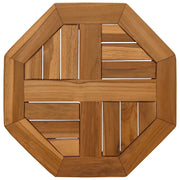 Piano per Tavolo | Superficie Tavolo | Piano Scrivania 40x40x2,5 cm Ottagonale Legno Massello Teak