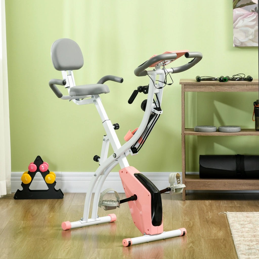 Bicicletta da casa pieghevole regolabile ¨C zephmum ¨C rosa 105x48x118 cm
