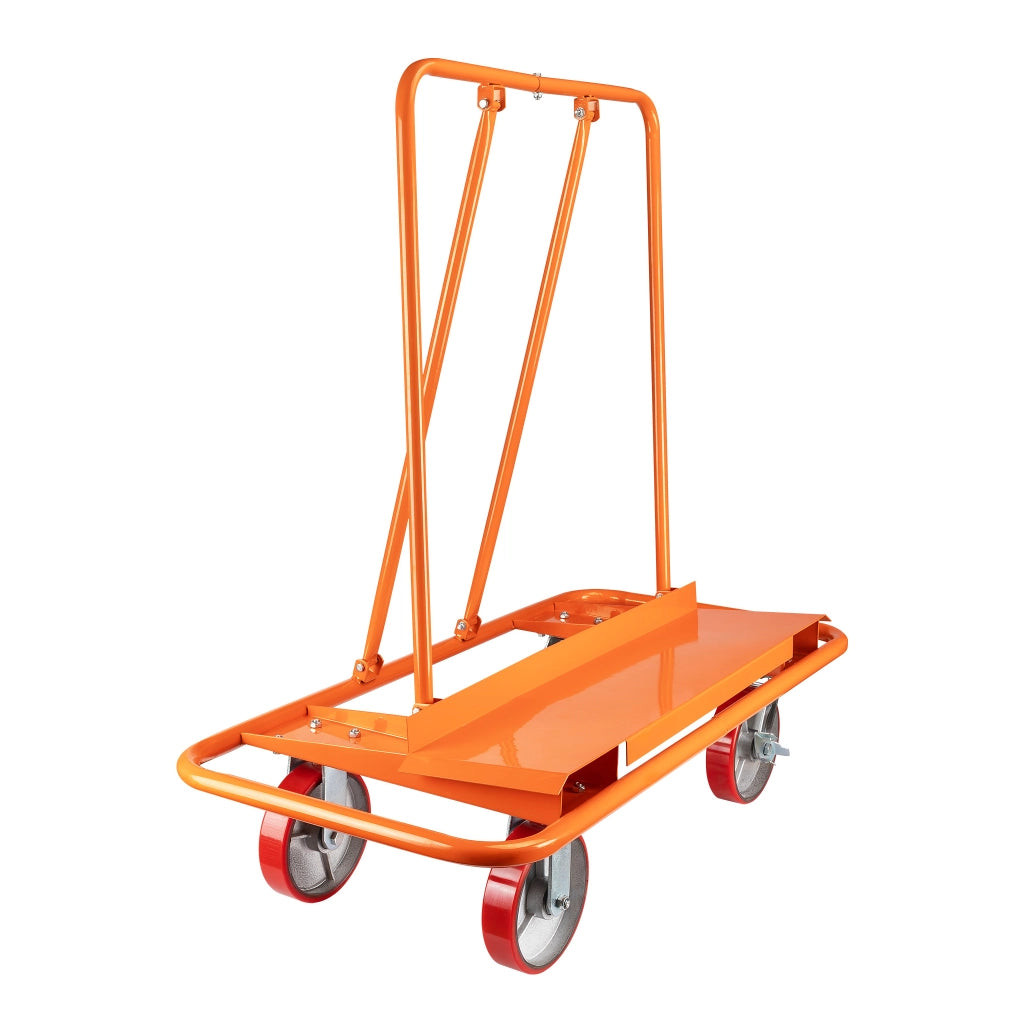 Carrello porta lastre in cartongesso fino a 1500 kg,in acciaio, con 4 ruote, 120 x 59 x 110 cm, per il trasporto di pannelli, finestre, ecc
