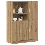 Set di Mobili da Cucina 2 pz Rovere Marrone in Truciolato 3324150