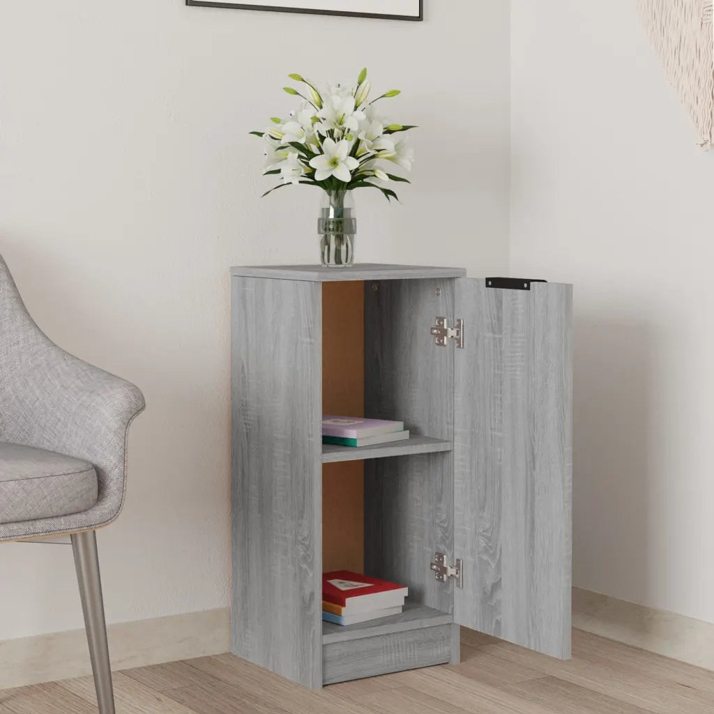 Credenza Grigio Sonoma 30x30x70 cm in Legno Multistrato 817008
