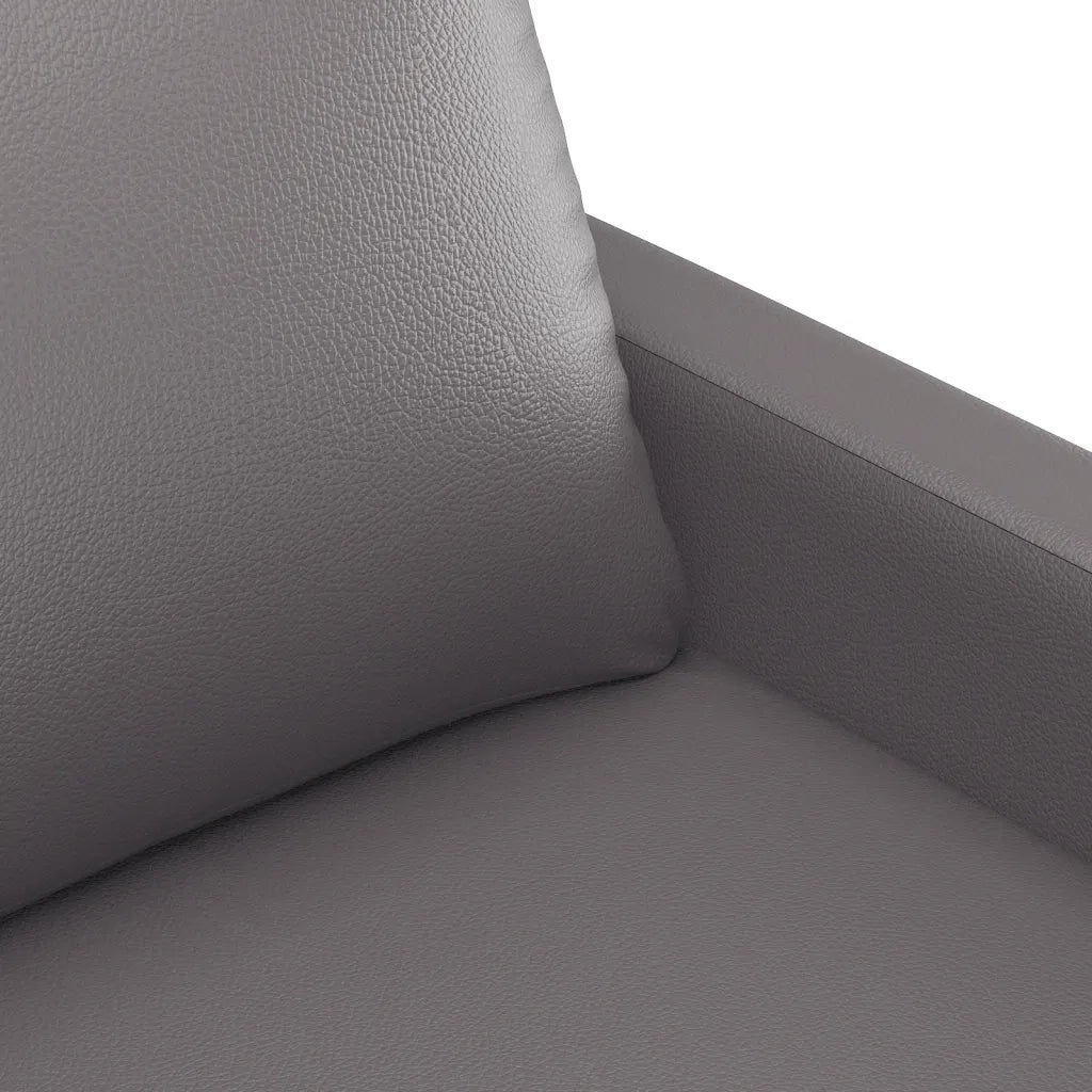 Set di Divani 4 pz con Cuscini Grigio in Similpelle 3201405