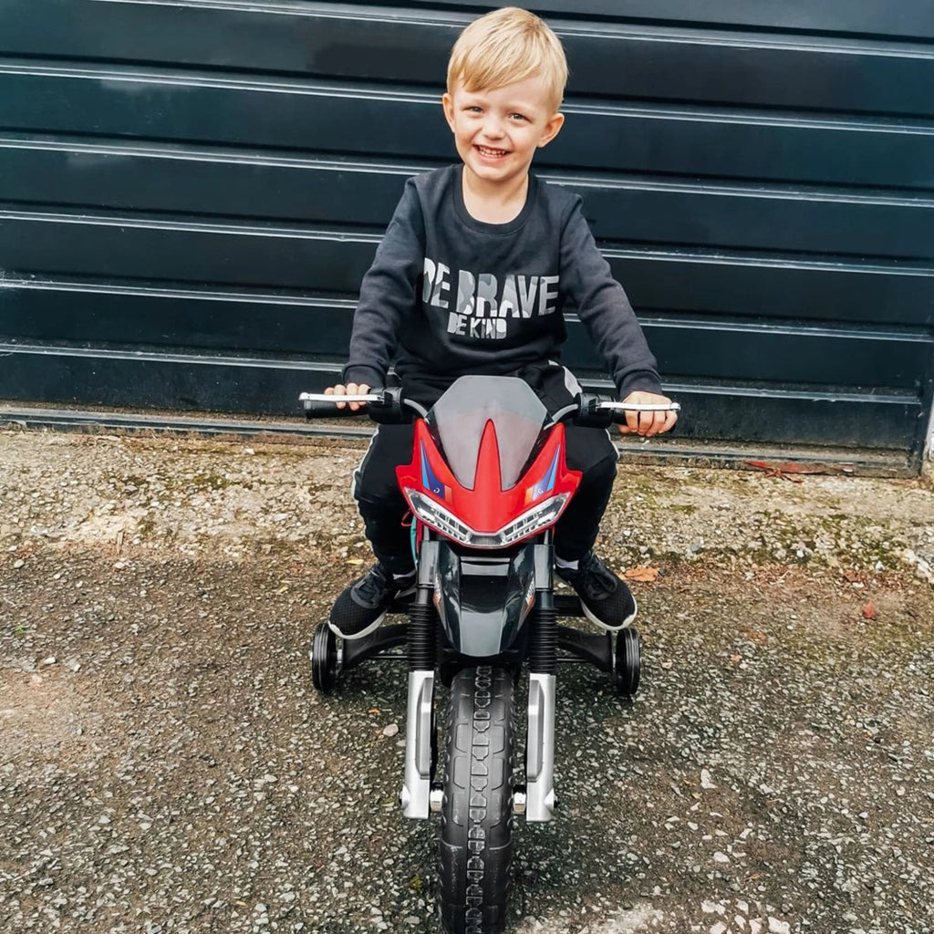 Moto Elettrica Bambini 3-6 Anni ¨C Zephmum ¨C Rosso