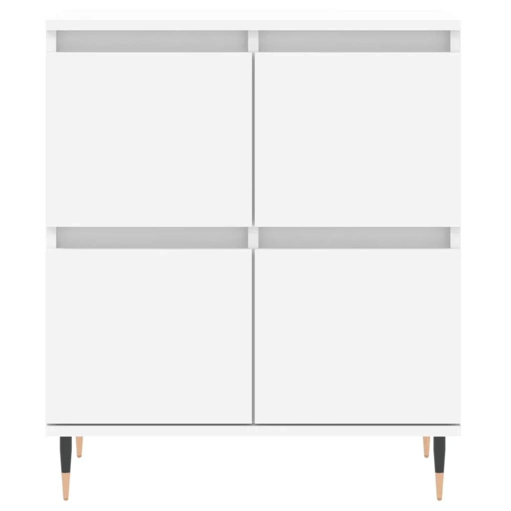 Buffet credenza cassettiera armadio mobile contenitore organizer per cucina soggiorno salotti 3 pezzi legno ingegnerizzato bianco 02_0037006