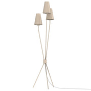Lampada da terra Trefot 3xE14 beige metallo Luminex