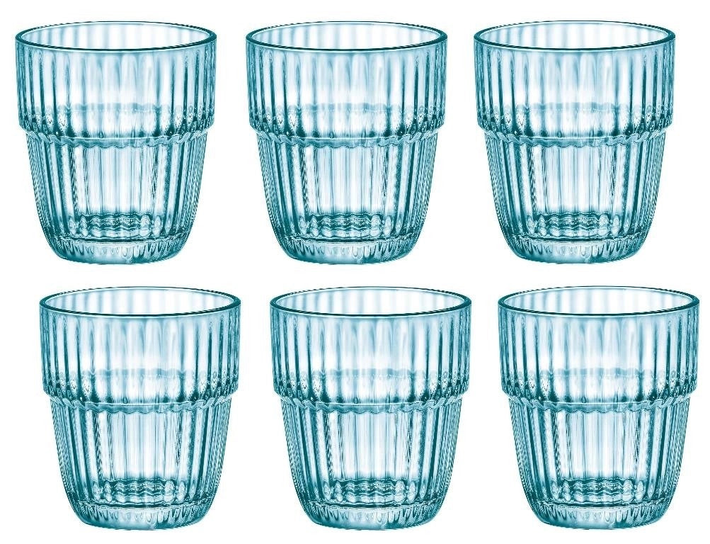 Set 6 Bicchieri da Tavola Rocks Barshine Ice Impilabili 30 cl