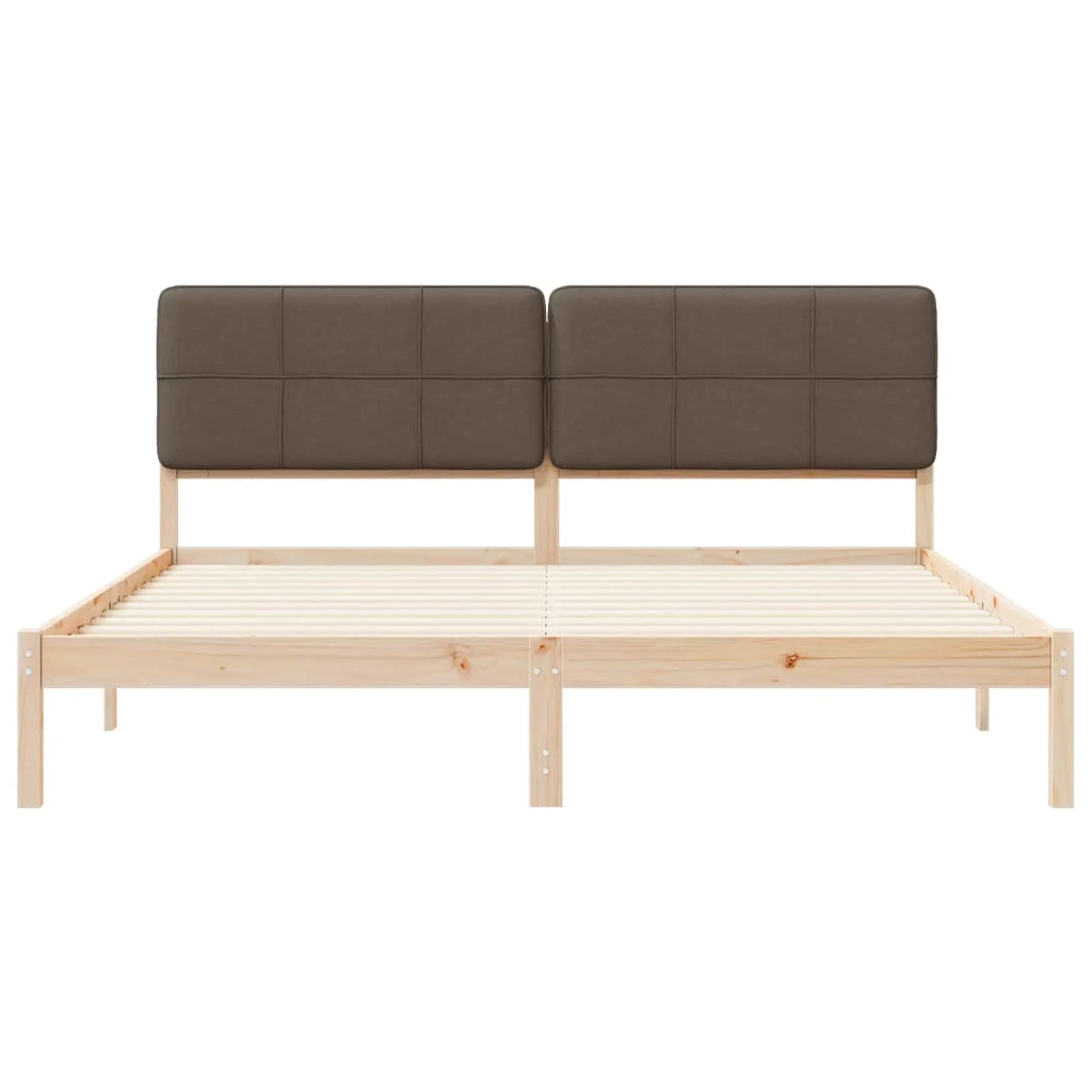 Letto con Testiera Rivestita Talpa 200 x 200 cm Pino massello 3405570