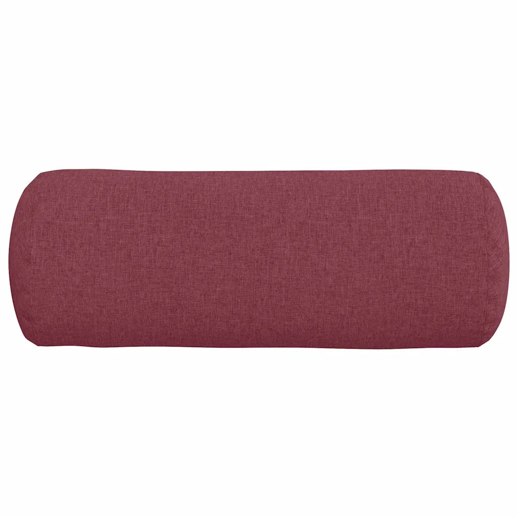 Cuscini a rullo 2 pcs Rosso Vino Ø 25 x 70 cm Tessuto