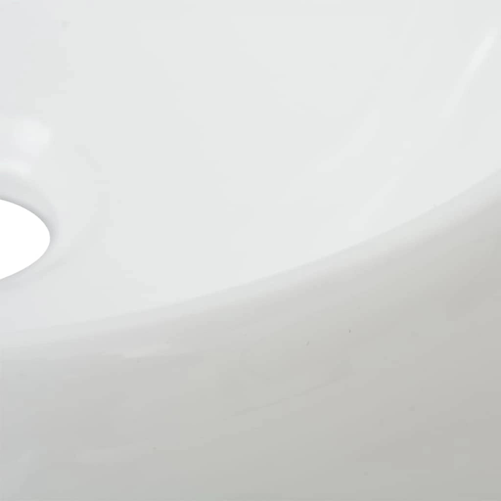 Lavabo da bagno diametro 40 cm con miscelatore tondo in ceramica bianca 02_0002841