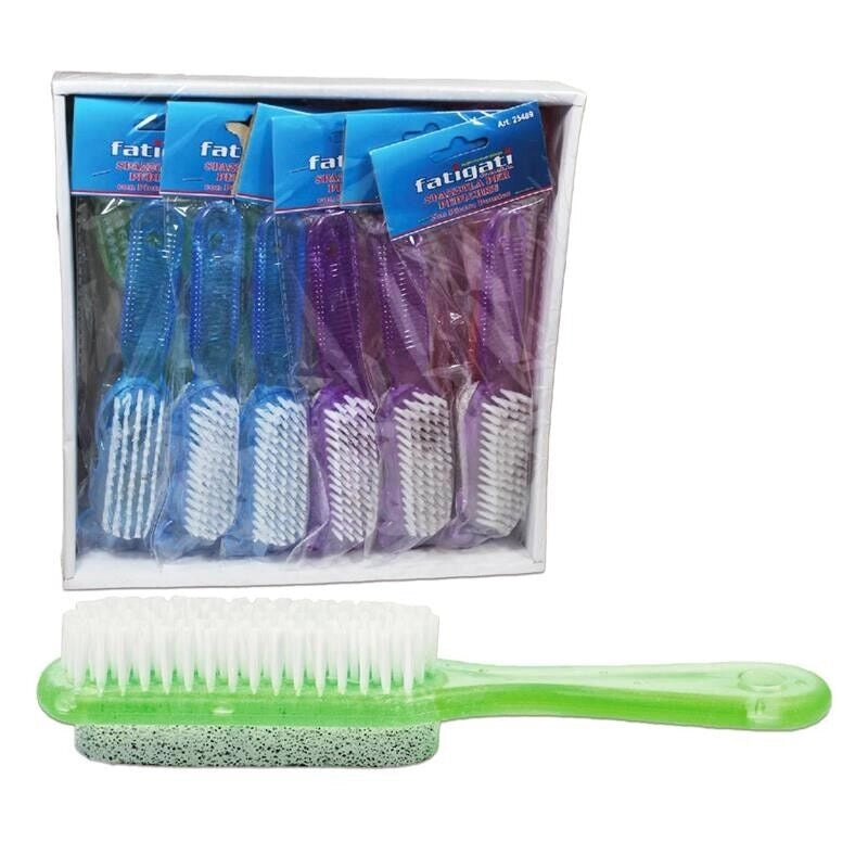 SPAZZOLA PER PEDICURE CON PIETRA POMICE COLORI ASSORTITI
