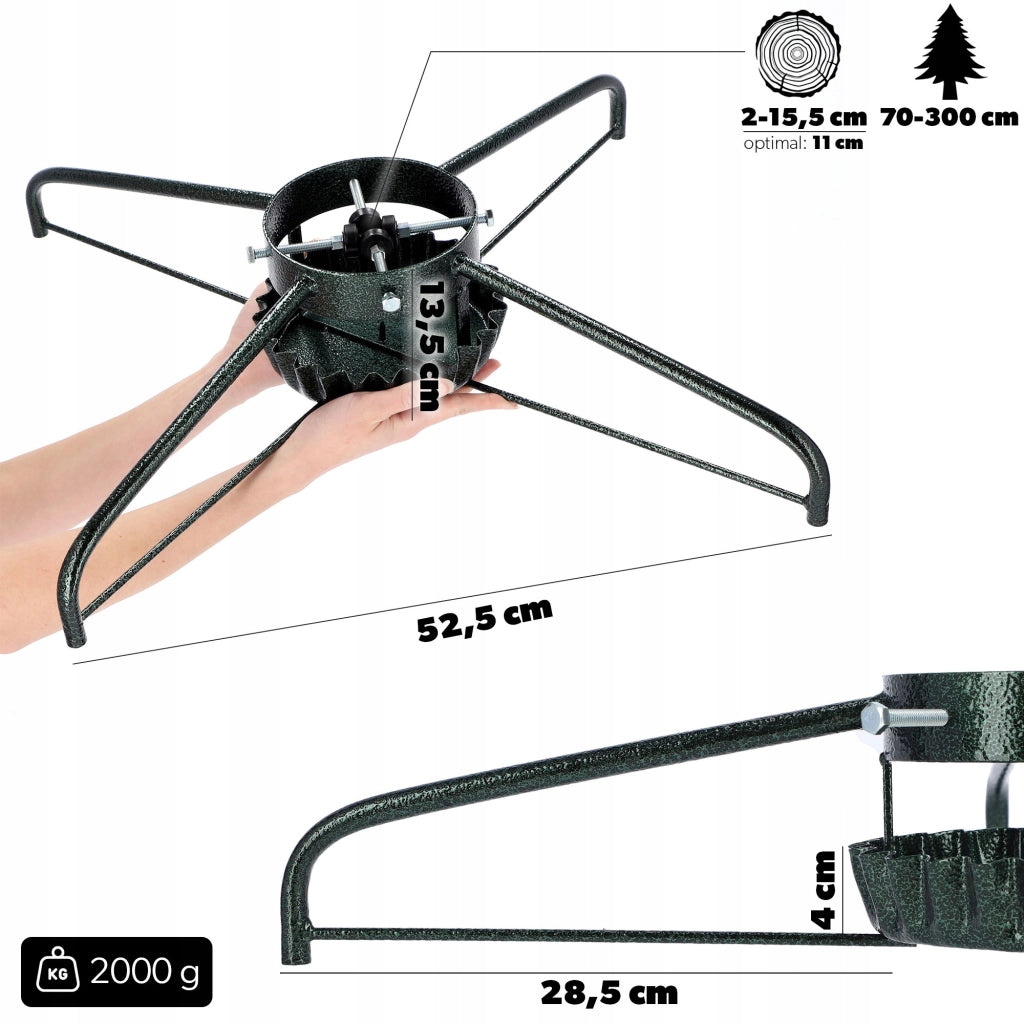 Supporto per albero di Natale KADAX 3M in metallo con ciotola
