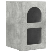 Comodino | Armadio da Notte | Mobiletto da notte Grigio cemento 29,5 x 33,5 x 50 cm Legno multistrato