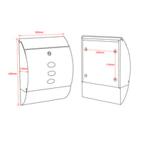 Set Cassetta postale V18 e Telaio di supporto per montaggio a terra, antracite