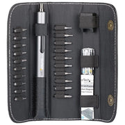 StarTech.com Set di cacciavite elettrico di precisione a 20 pezzi - Kit di cacciaviti a batteria portatile/mini per riparazioni di elettronica - magnetico - senza filo (CTK20PCEDRIVE)