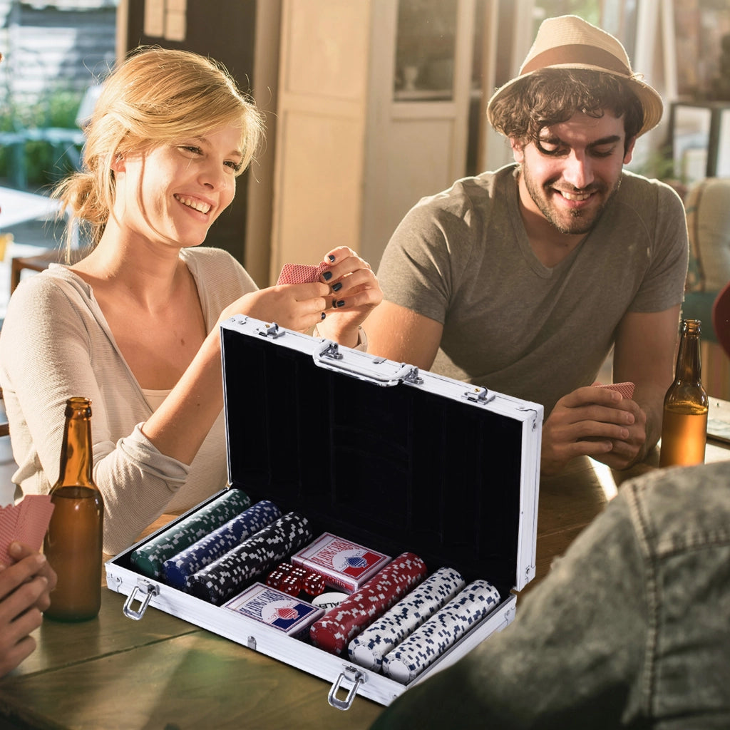 Valigetta Poker Professionale in Alluminio ¨C zephmum ¨C 300 Fiches e 2 Mazzi