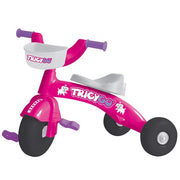 Trade Shop - Triciclo Bici Scooter 3 Ruote Con Pedali Bambina Baby Tricygo' Cagnolino Fucsia -